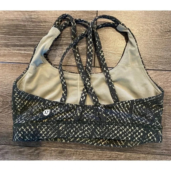Lululemon Sports Bra Olive Green Tan Small S - Picture 2 of 3